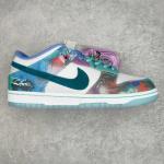 Nike SB Dunk Low x Futura Laboratories "White and Geode Teal"